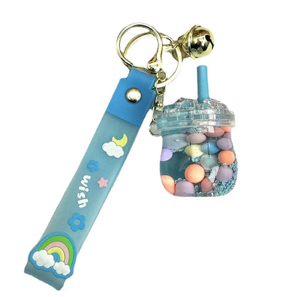 Cartoon Style Cute Cup Arylic Women's Bag Pendant Keychain