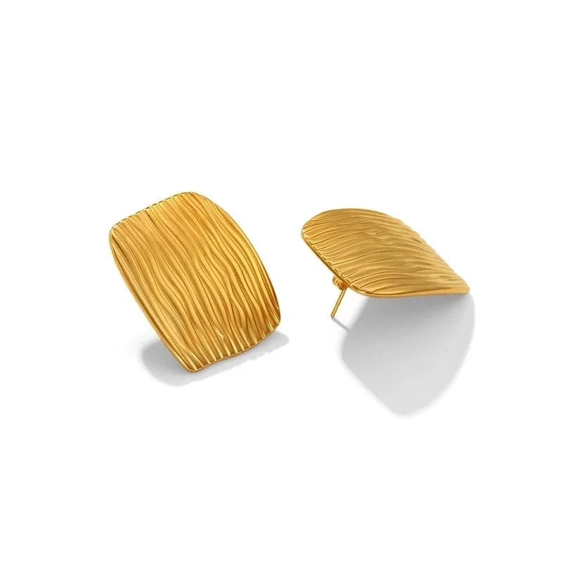 1 Pair IG Style Marine Style Modern Style Irregular Irregular Plating 304 Stainless Steel 316 Stainless Steel 18K Gold Plated Ear Studs