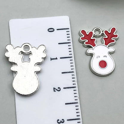 1 Piece 20 PCS/Package 17x14mm 23x18mm 23x23mm Alloy Christmas Tree Santa Claus Gingerbread Pendant Jewelry Accessories