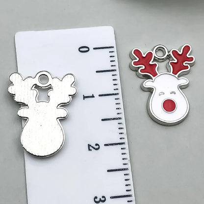 1 Piece 20 PCS/Package 17x14mm 23x18mm 23x23mm Alloy Christmas Tree Santa Claus Gingerbread Pendant Jewelry Accessories
