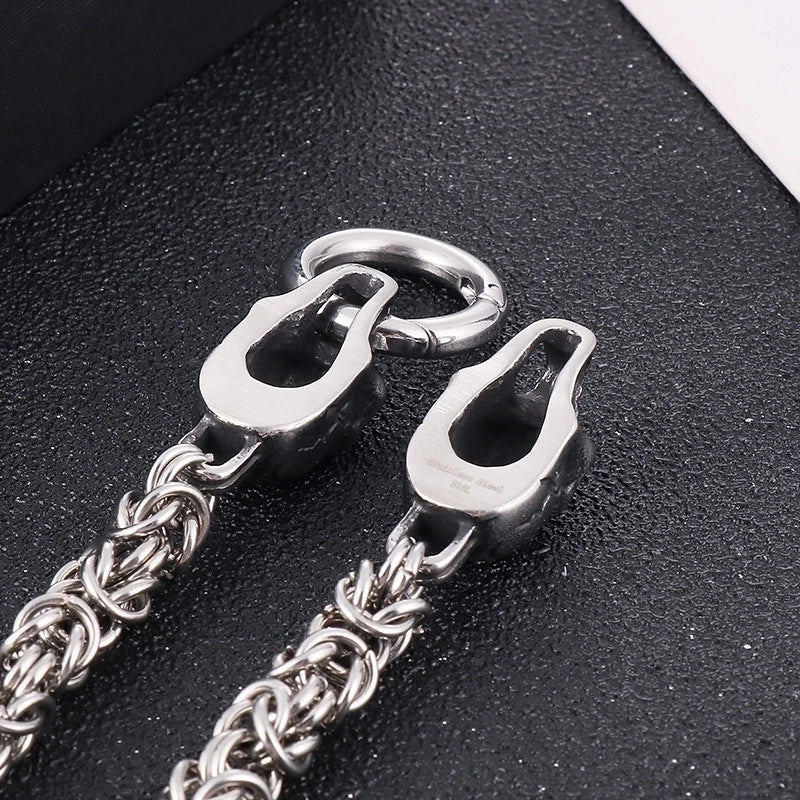 Punk Skull Titanium Steel Halloween Men's Bracelets