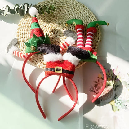 Christmas Cartoon Style Christmas Hat Plastic Christmas Costume Props