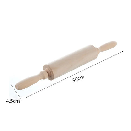 Christmas Cute Christmas Tree Snowflake Elk Wood Rolling Pin 1 Piece