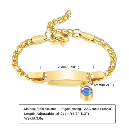 Casual Round Stainless Steel Gold Plated Zircon Bracelets In Bulk
