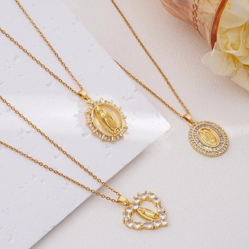 304 Stainless Steel Copper Human Pendant Necklace