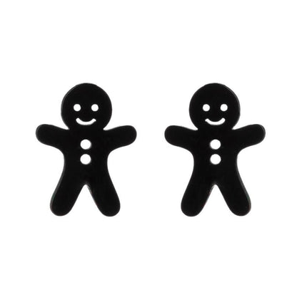 1 Pair Fashion Christmas Tree Plating 304 Stainless Steel 18K Gold Plated Ear Studs