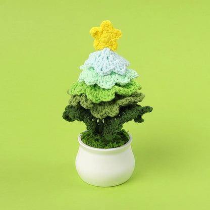 Christmas Pastoral Christmas Tree Plastic Yarn Party Ornaments