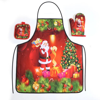 Christmas Vacation Tie Dye Polyester Apron 1 Set