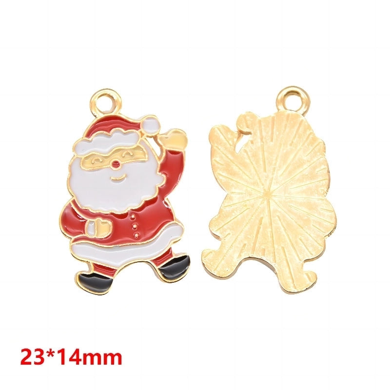 1 Piece Alloy Christmas Tree Santa Claus Christmas Socks Pendant Jewelry Accessories