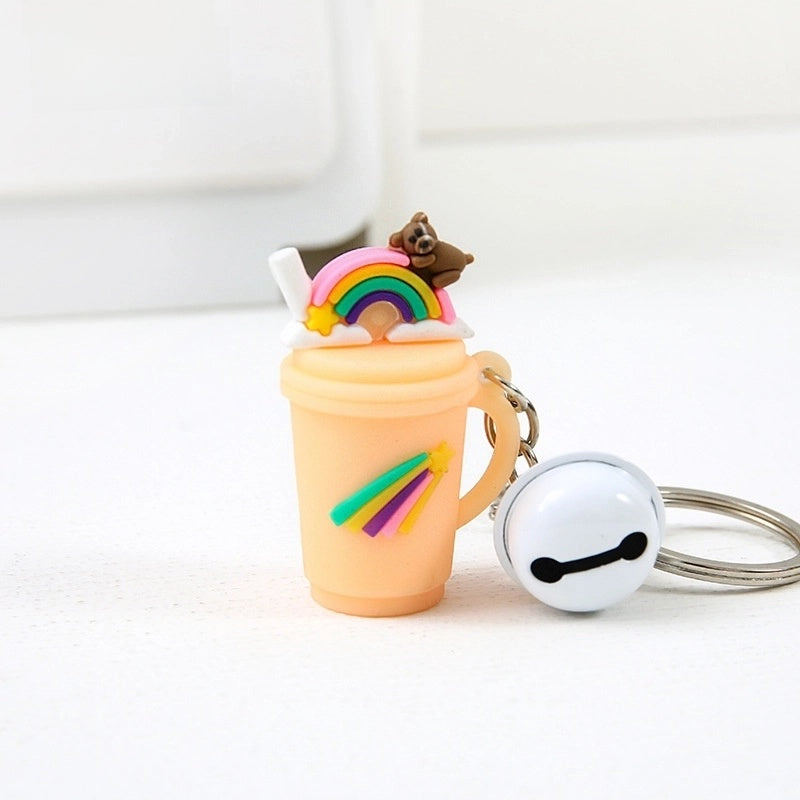 Cute Cartoon Plastic Unisex Bag Pendant Keychain