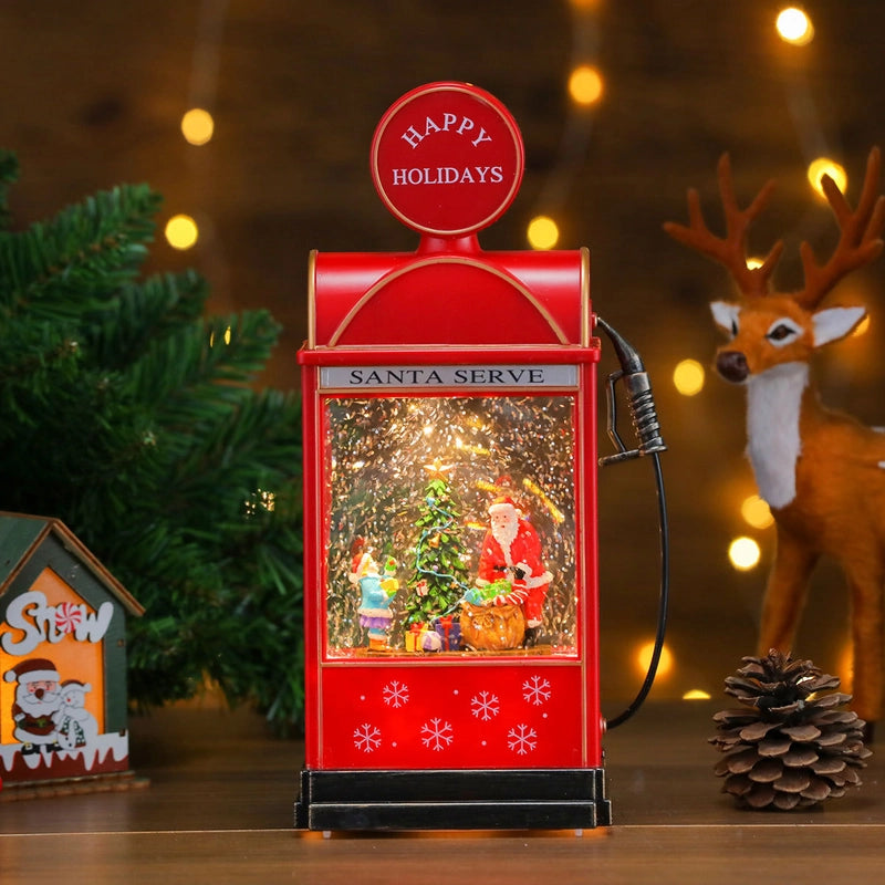 Christmas Cute Christmas Tree Santa Claus Snowman PC Party Festival Ornaments Led Lights Night Lights