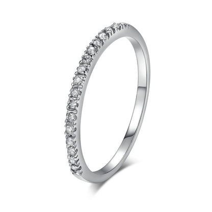 Fashion Geometric Copper Inlay Zircon Rings 1 Piece