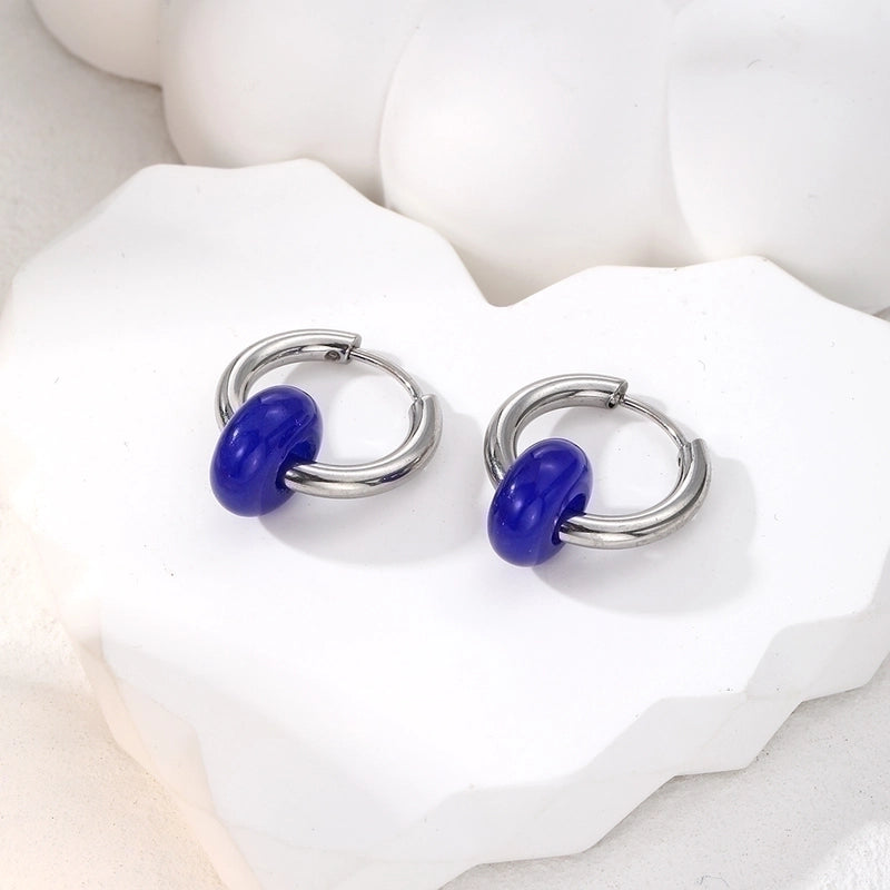 6 Pieces Minimalist Geometric 201 Stainless Steel Alloy Drop Earrings