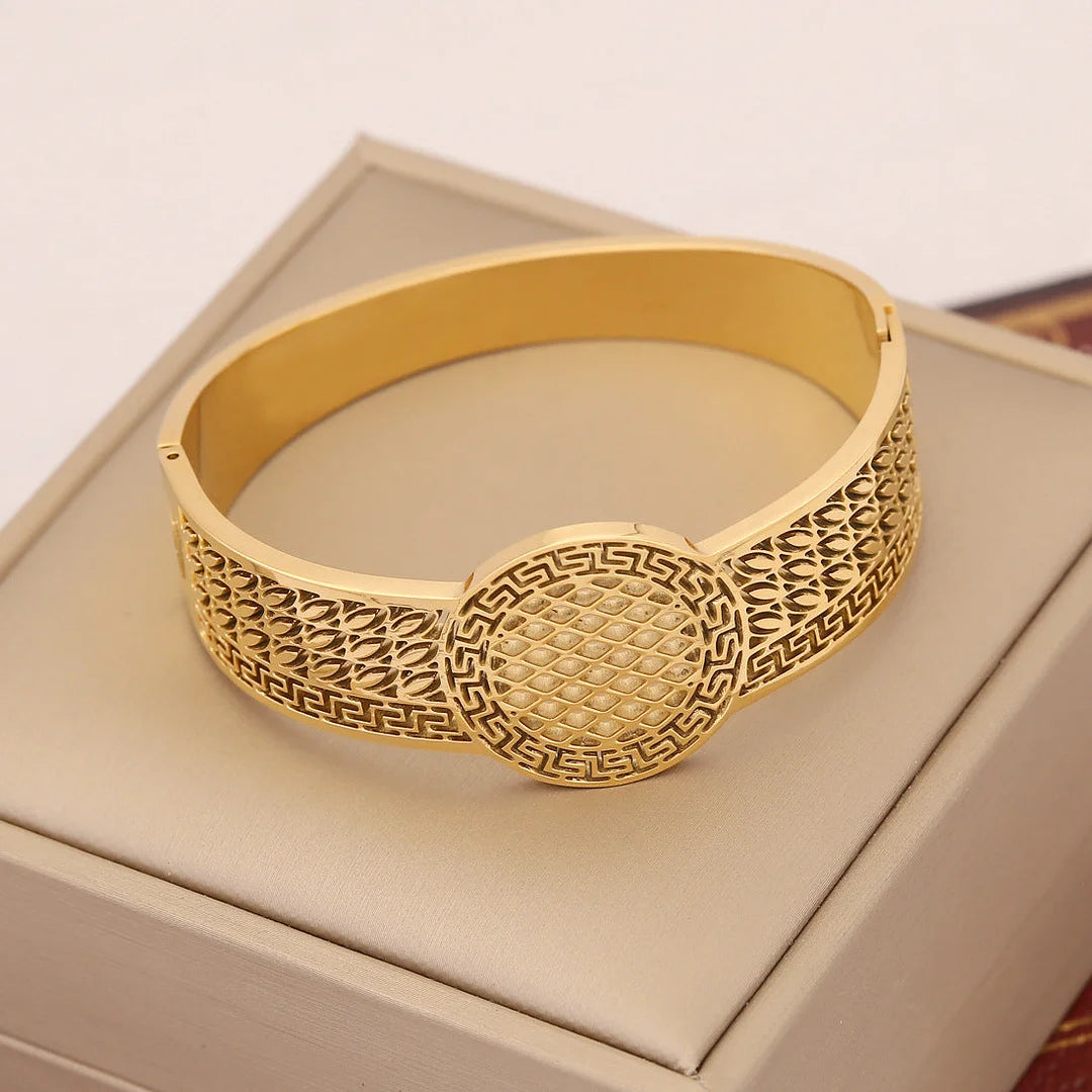 Retro Vintage Snake Stainless Steel Oil Dripping Bangles