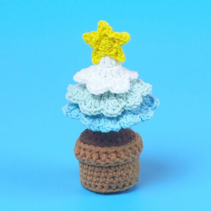 Christmas Pastoral Christmas Tree Plastic Yarn Party Ornaments