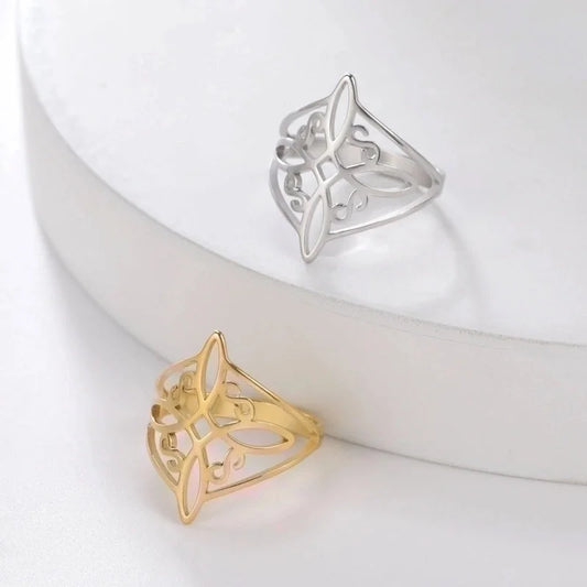 Minimalist Geometric Stainless Steel Plating Rings