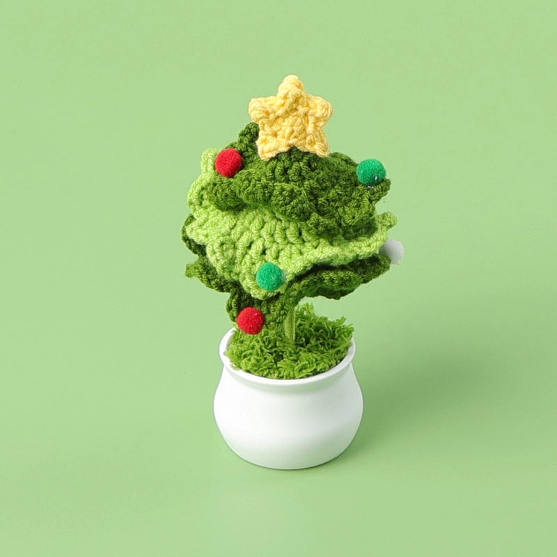 Christmas Pastoral Christmas Tree Plastic Yarn Party Ornaments