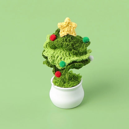 Christmas Pastoral Christmas Tree Plastic Yarn Party Ornaments