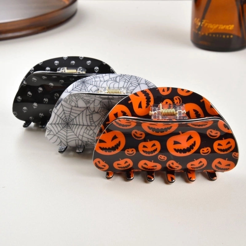 Lady Streetwear Halloween Pattern Pvc Hair Claws