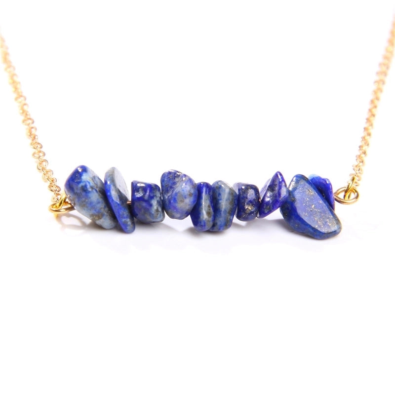 Vacation Irregular Alloy Natural Stone Necklace 1 Piece