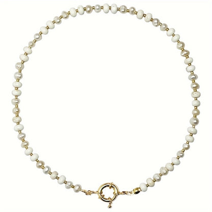 Copper Beaded Round Necklace