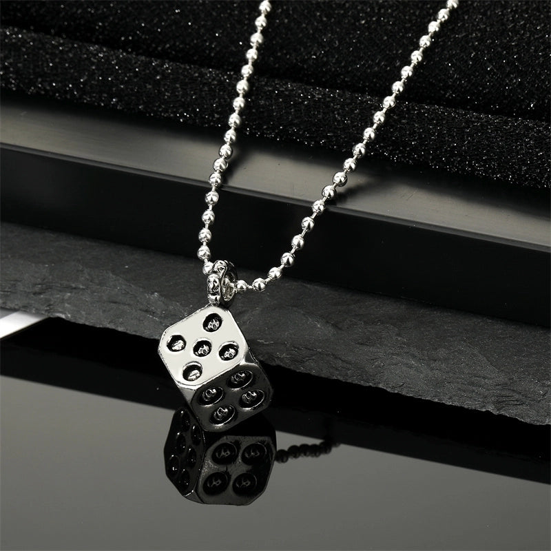 Punk Cross Dice Skull Alloy Plating Alloy Halloween Unisex Pendant Necklace