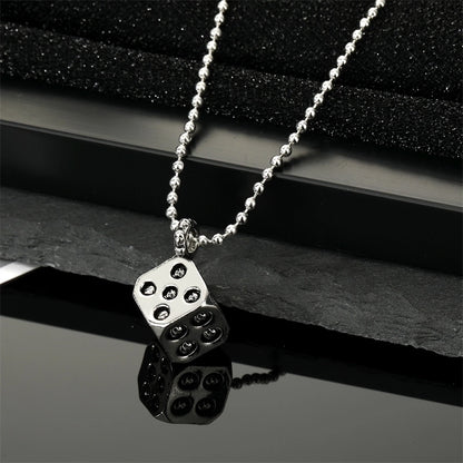 Punk Cross Dice Skull Alloy Plating Alloy Halloween Unisex Pendant Necklace