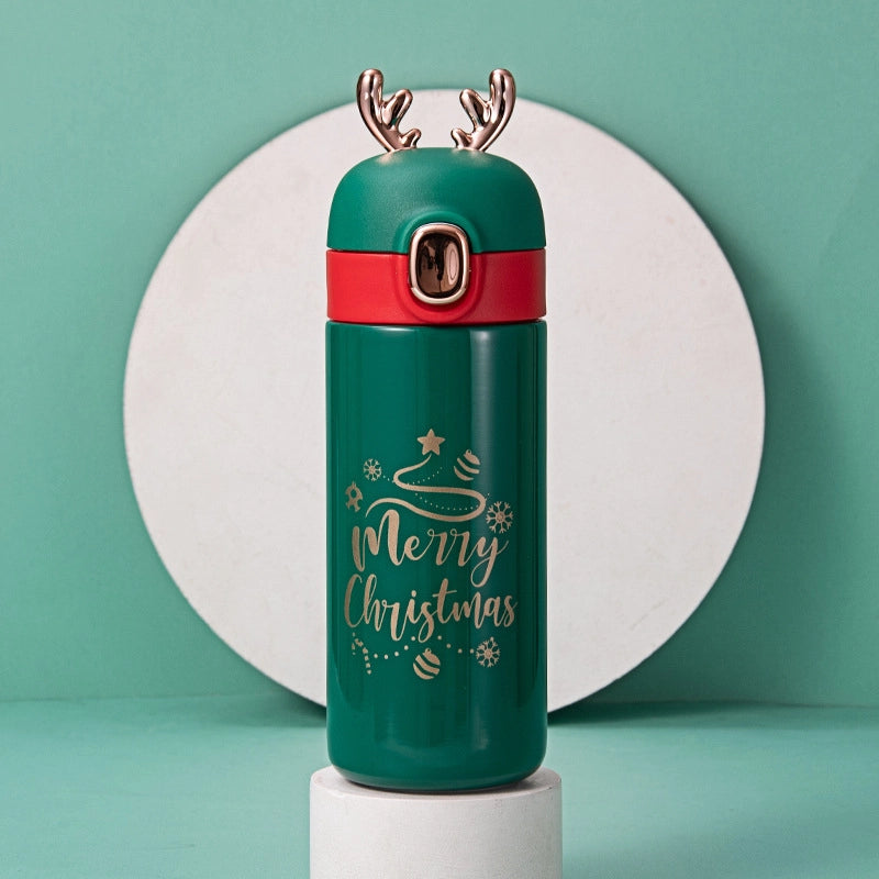 Christmas Casual Cute Multicolor 304 Stainless Steel Thermos Cup 1 Piece