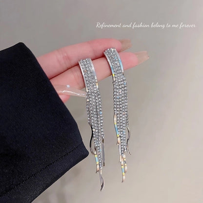 1 Pair Glam Geometric Plating Inlay Alloy Artificial Pearls Rhinestones Drop Earrings