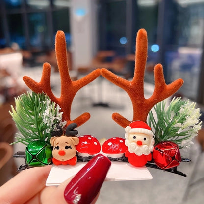 Christmas Cartoon Style Antlers Plastic Festival Costume Props