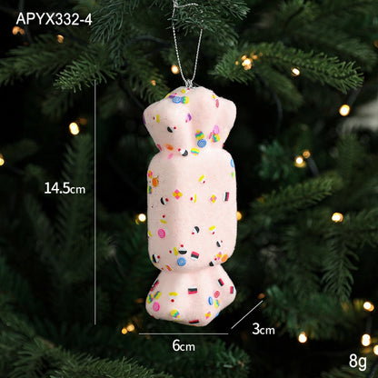 Christmas Cute Ice Cream Mushroom Foam Holiday Party Hanging Ornaments Decorations Hanging Ornaments