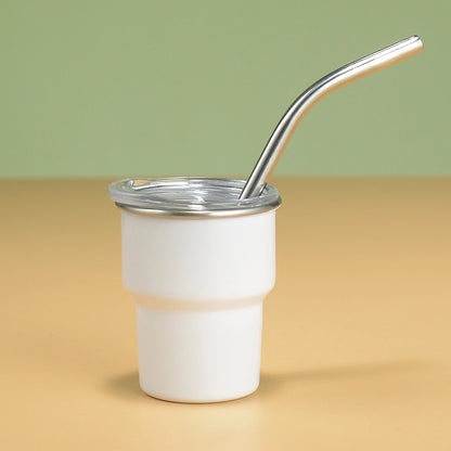 3oz Mini 304 Cold Change Small Wine Glass Single Double-layer Suction Tube Cup Sublimation Stainless Steel Cup A Generation Of Hair