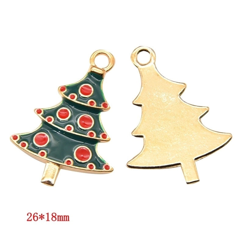 1 Piece Alloy Christmas Tree Santa Claus Christmas Socks Pendant Jewelry Accessories