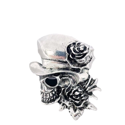 Funny Pin Skull Alloy Plating Unisex Corsage
