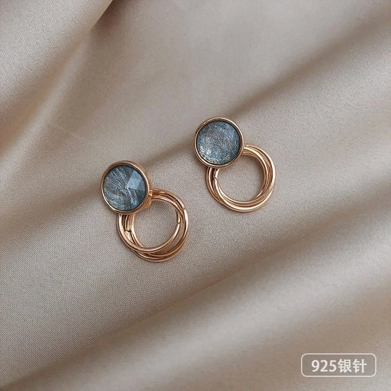 Minimalist Star Heart Shape Bow Knot Alloy Inlay Artificial Pearls Zircon Women\'s Earrings 1 Pair