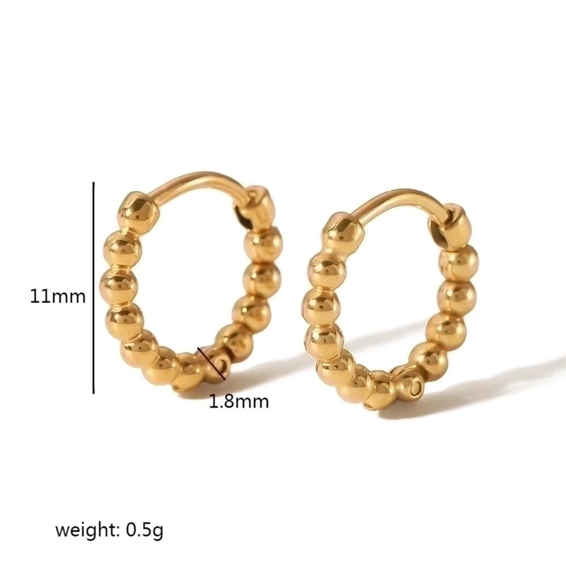 1 Pair Casual Minimalist Streetwear Twist Plating Inlay 304 Stainless Steel Zircon Earrings