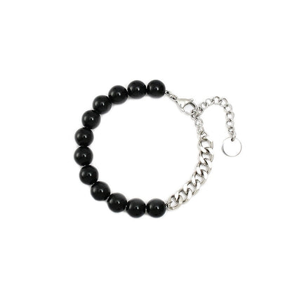 Minimalist Geometric Titanium Steel No Inlaid Stainless Steel Bracelets In Bulk