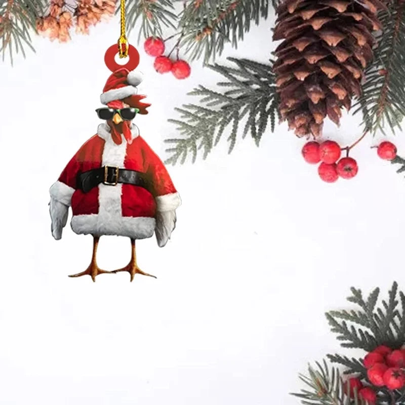 Christmas Minimalist Christmas Hat Arylic Indoor Party Festival Hanging Ornaments