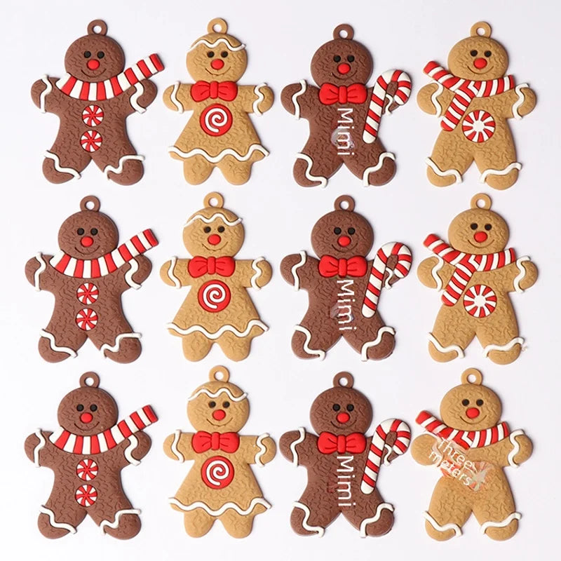Cross-border Exclusive For New Gingerbread Man Pendant Christmas Tree Ornaments Pvc Source Manufacturers Christmas Ornaments