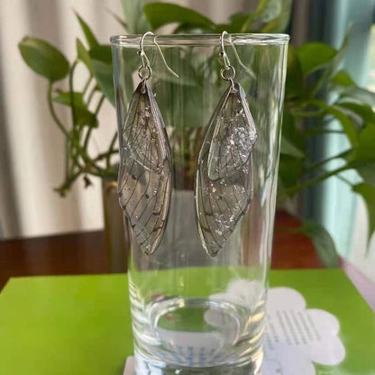 1 Pair Minimalist Wings Copper Epoxy Women's Drop Earrings