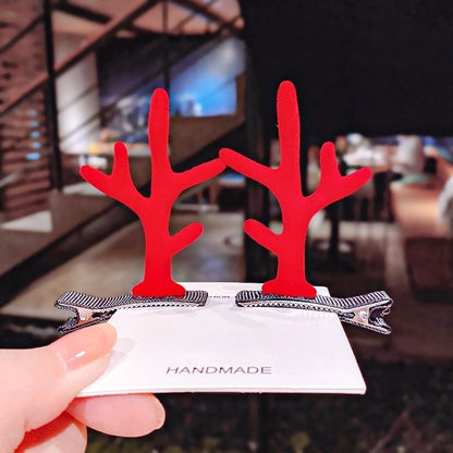 Christmas Fashion Antlers Resin Daily Hairpin