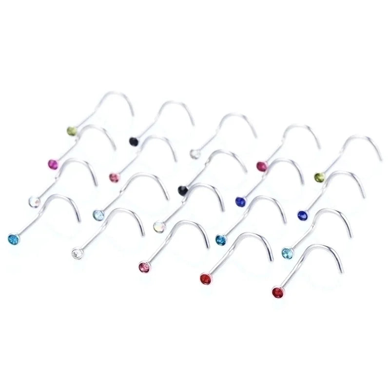 Fashion Geometric Stainless Steel Plating Nose Studs