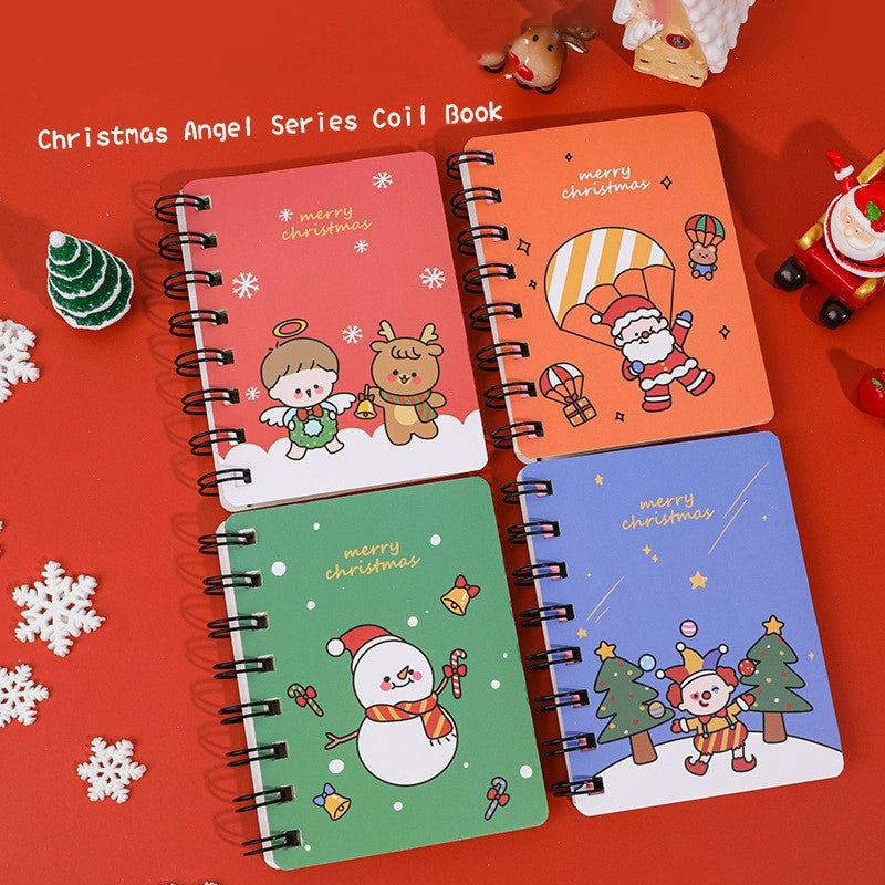 Cute Mini-portable Student Christmas High Quality Paper Coil Notebook