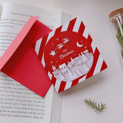 Christmas Christmas Tree Elk Christmas Festival Card