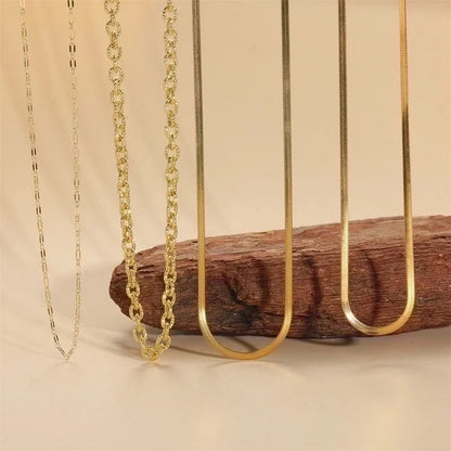 Copper 14K Gold Plated Vintage Style Round Pendant Necklace