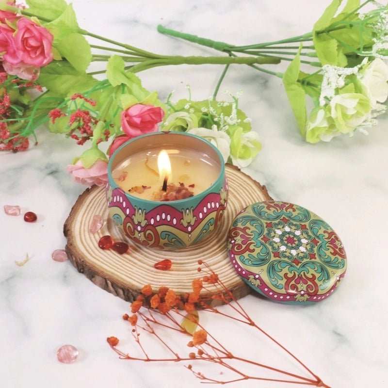 Christmas Fashion Santa Claus Contrasting Colors Flower Wax Metal