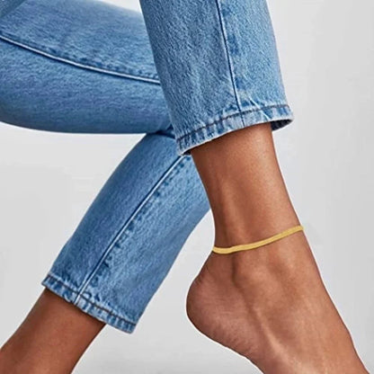 Minimalist Solid Color Copper Bracelets Anklet