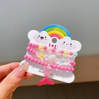 Cute Girl'S Cartoon Arylic Plastic Beaded