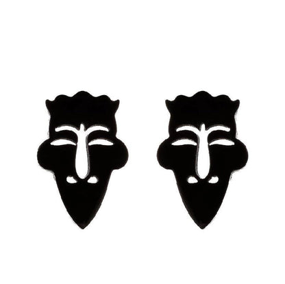 1 Pair Fashion Geometric Plating 304 Stainless Steel 18K Gold Plated Ear Studs