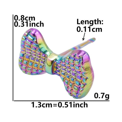 1 Pair Minimalist Flower Butterfly Plating 304 Stainless Steel 18K Gold Plated Ear Studs